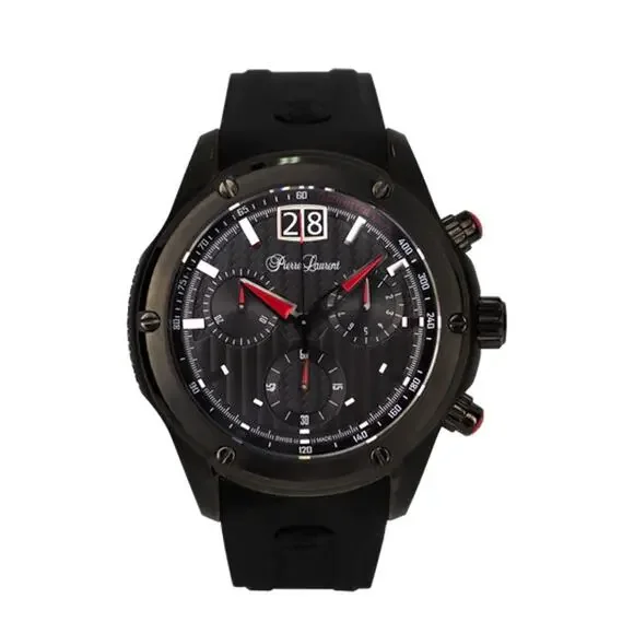 Pierre Laurent Men's Performance Swiss Chronograph Watch 45mm Luxury NWT $850
